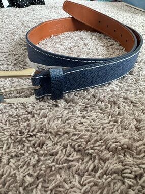🔥 Allen Edmonds Men’s Blue Port Washington Leather belt Size 38
